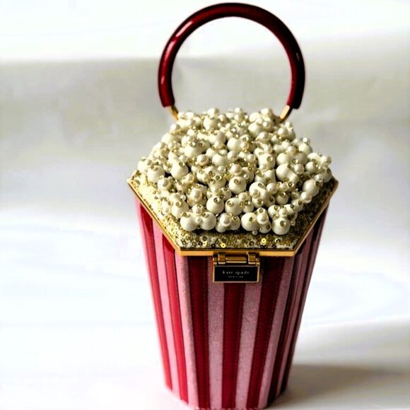 🍿 Kate Spade “What’s Popping?” 3D Popcorn Crossbody – NWT, Rare, Iconic - Picture 1 of 7